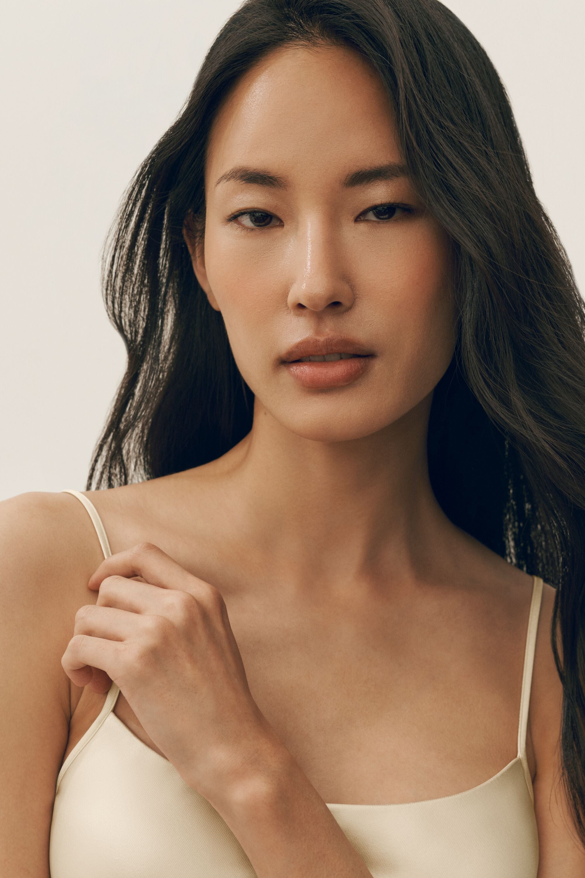 Silk Blend Radiance Dress - Sandy Beige image 4