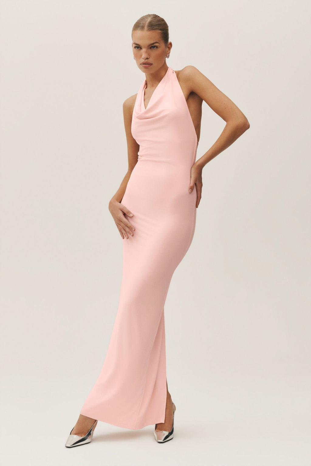 Summer Soiree Halter Maxi Dress - Sundrenched Pink image 2
