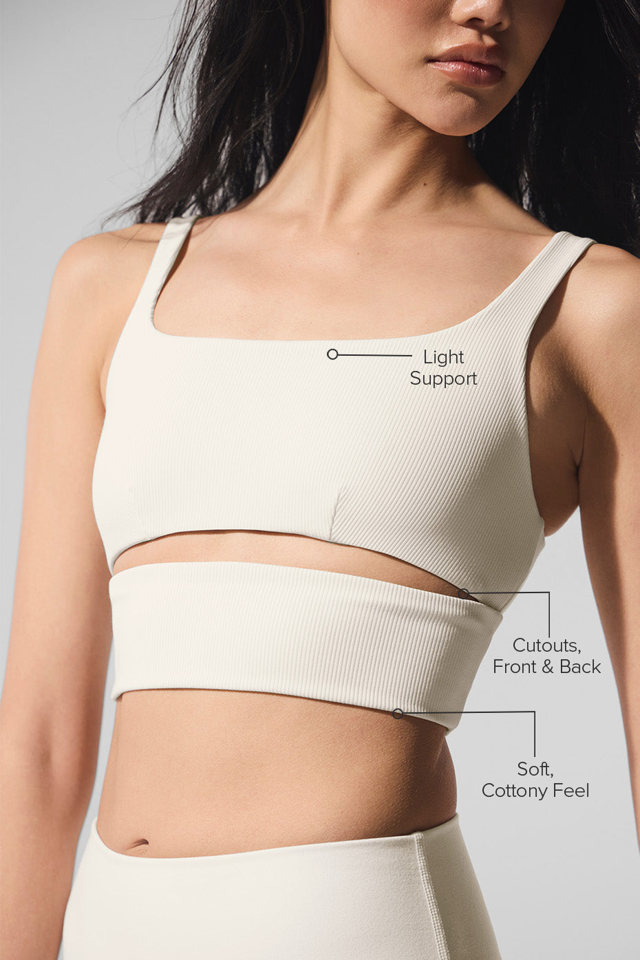 Slit Bra - Ivory image 2
