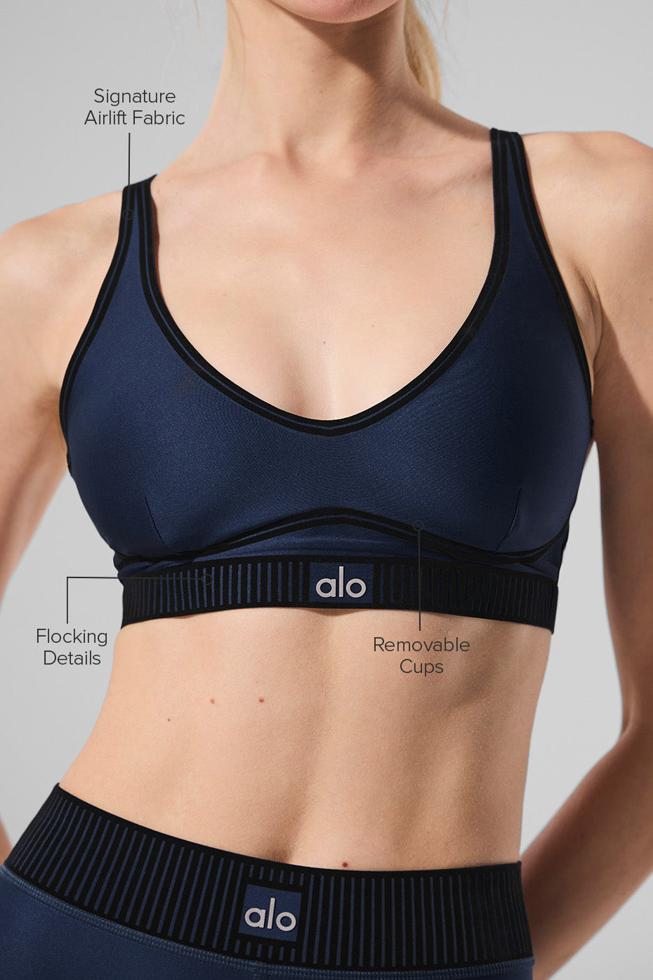 Airlift Line Up Bra - Navy image 2