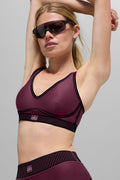 Airlift Line Up Bra - Burgundy image 1