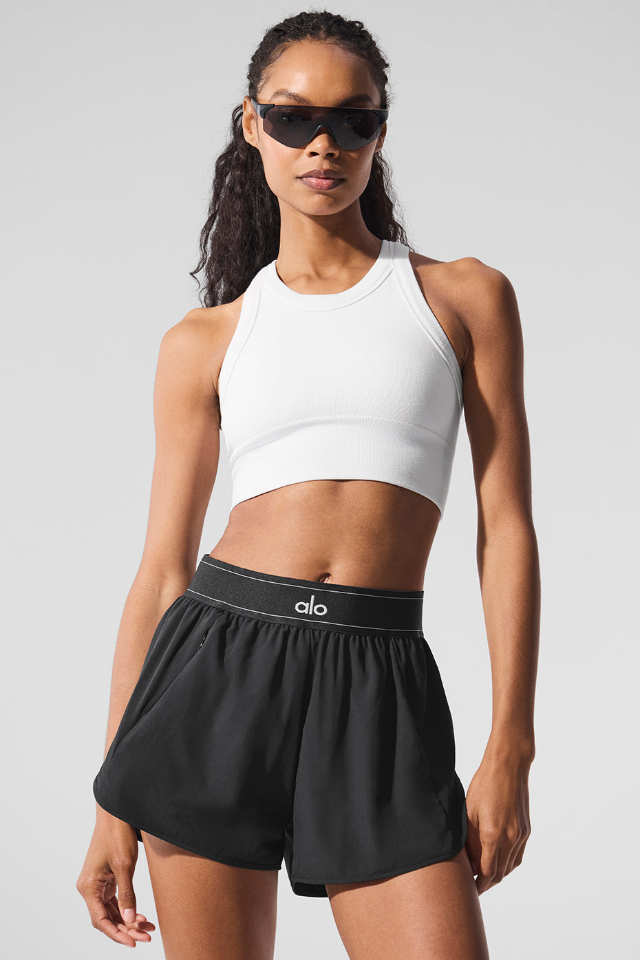 Seamless Delight High Neck Bra - White image 2