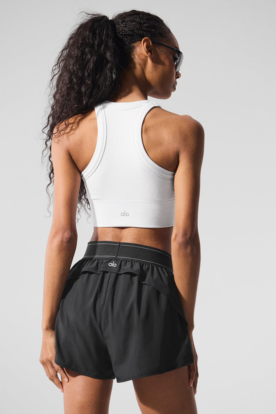 Seamless Delight High Neck Bra - White image 3