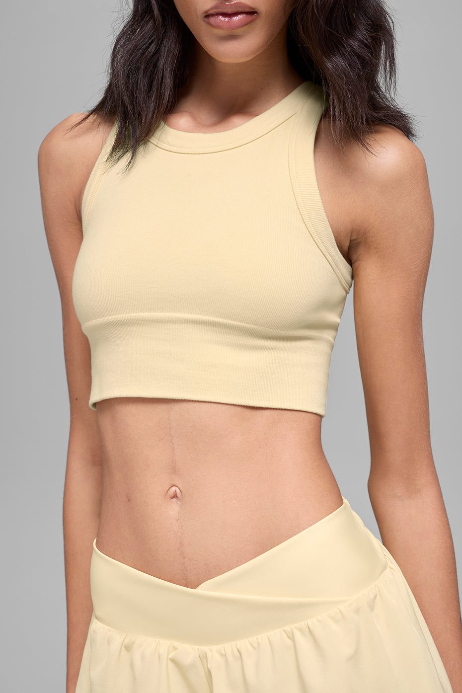 Seamless Delight High Neck Bra - Candlelight Yellow image 3