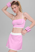 Airbrush Streamlined Bra Tank - Candy Heart Pink/White image 1