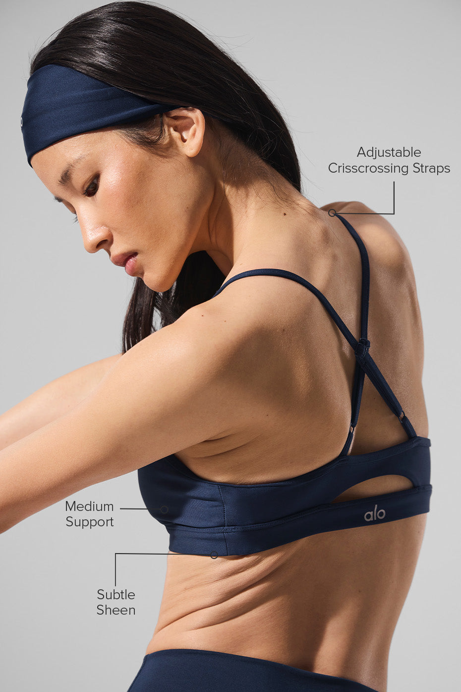 Airlift Intrigue Bra - Navy image 2