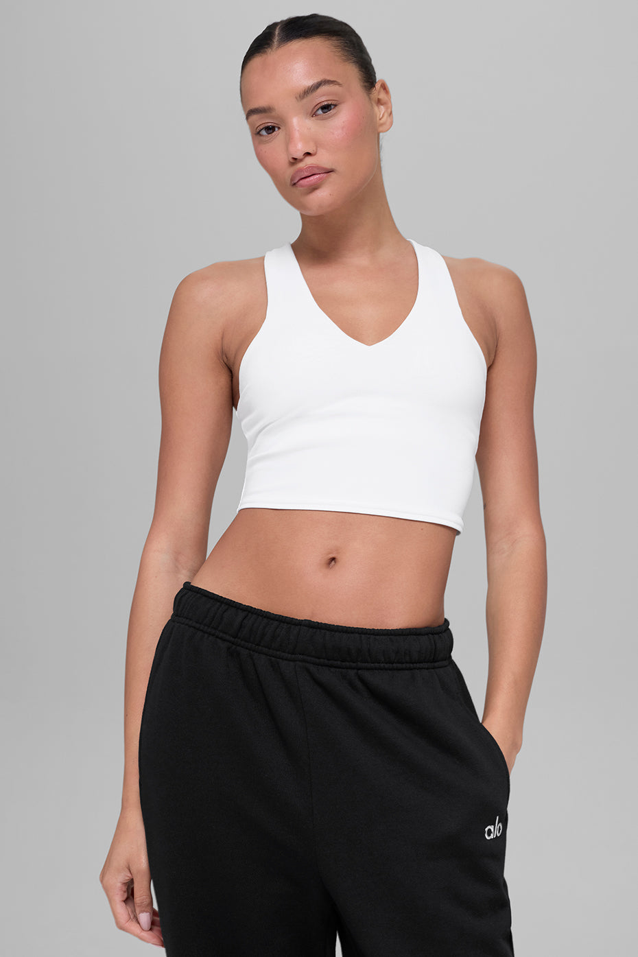 Airbrush Real Bra Tank - White image 2
