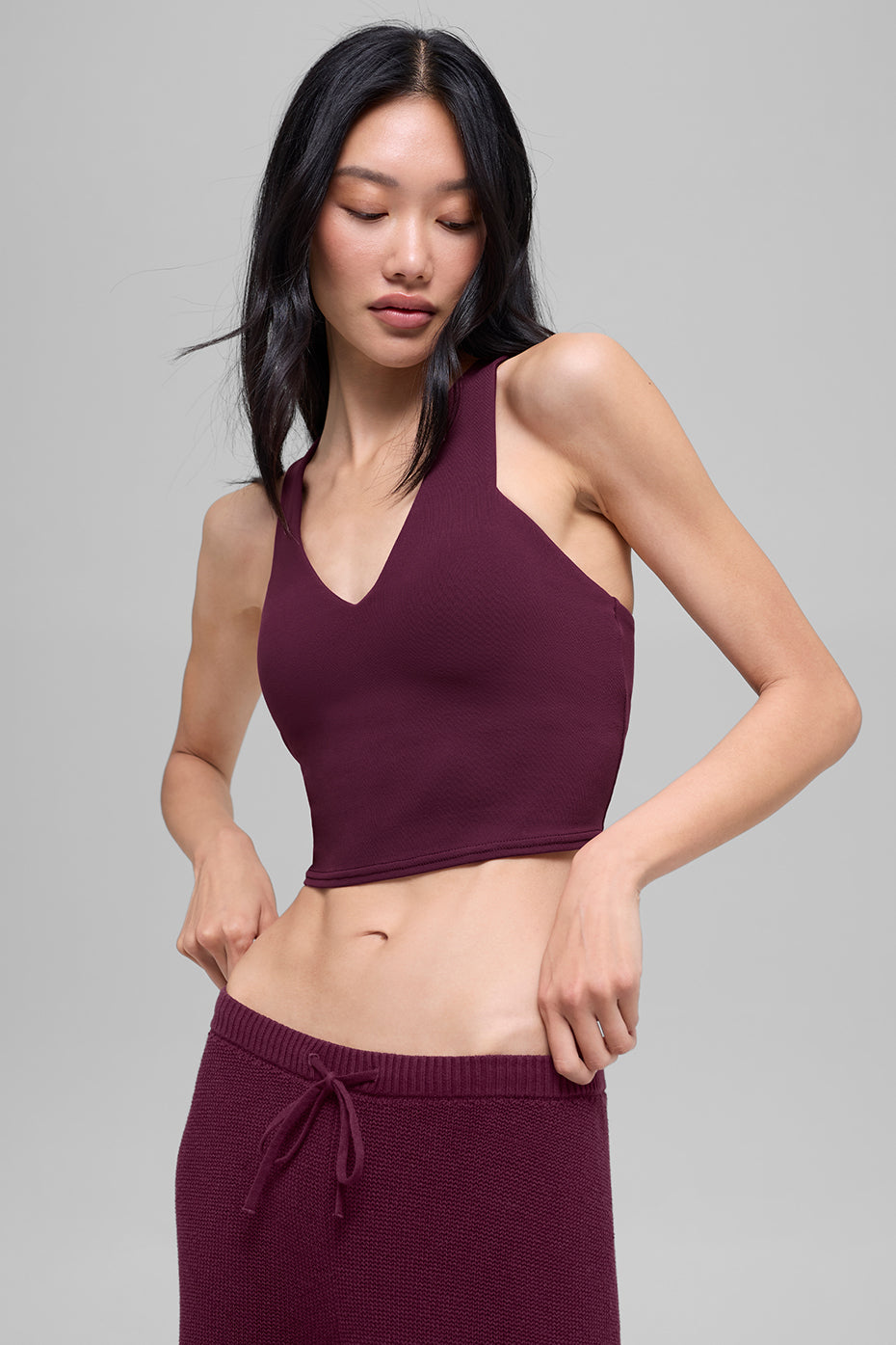 Airbrush Real Bra Tank - Burgundy image 4