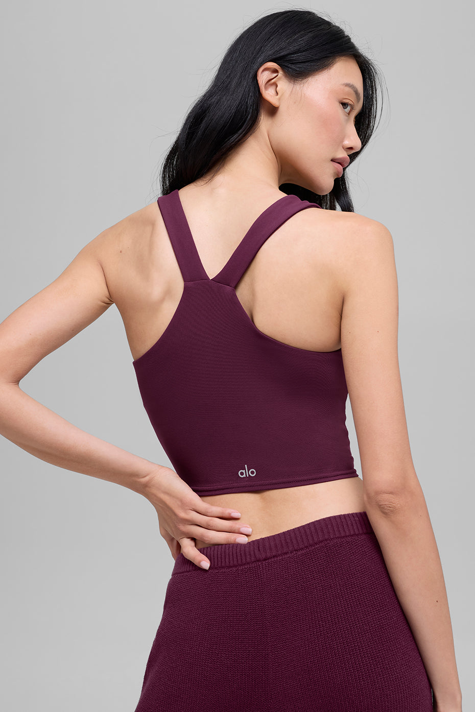 Airbrush Real Bra Tank - Burgundy image 3