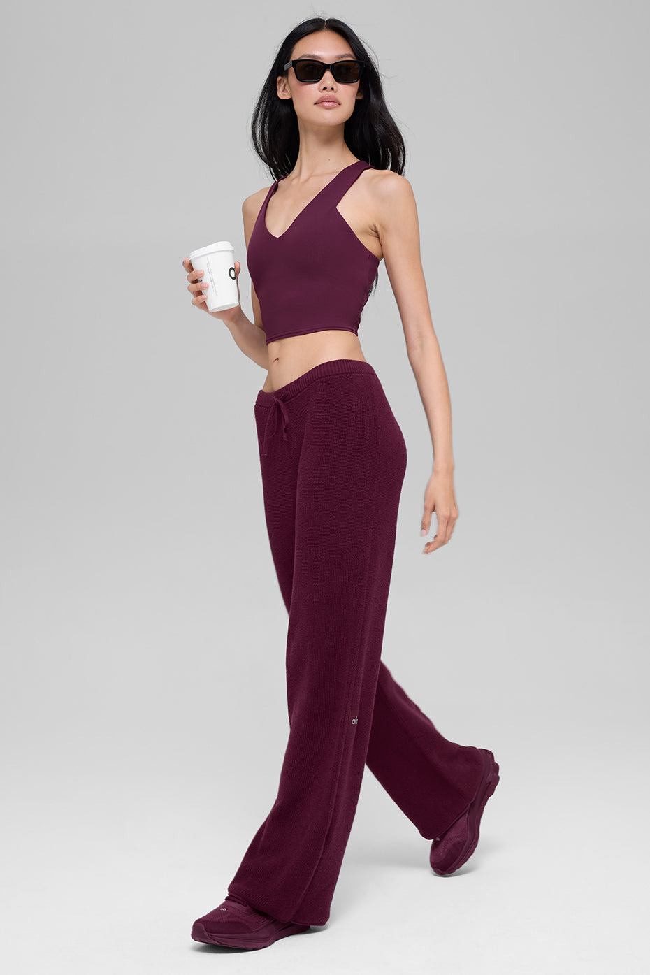 Airbrush Real Bra Tank - Burgundy image 5