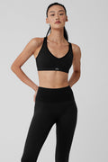 Seamless Ribbed Favorite Bra - Black image 1