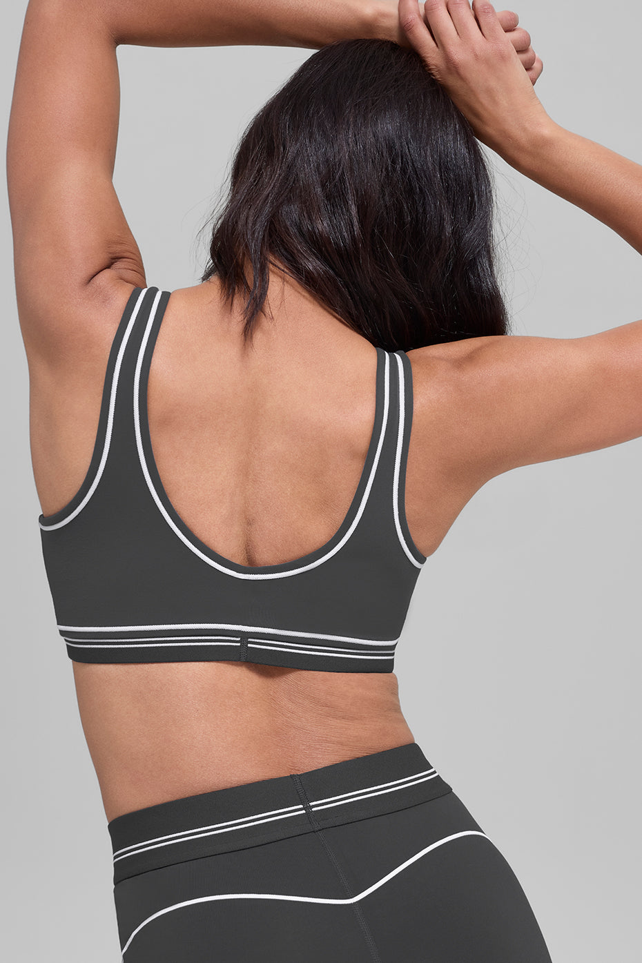 Airbrush Heart Throb Bra - Anthracite/White image 4