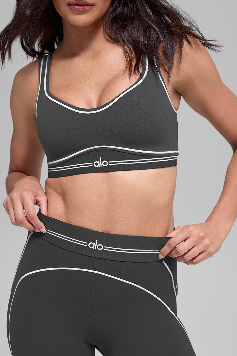 Airbrush Heart Throb Bra - Anthracite/White image 3