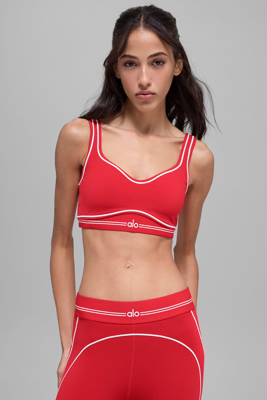 Airbrush Heart Throb Bra - Bright Red/White image 1