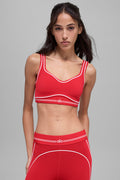 Airbrush Heart Throb Bra - Bright Red/White image 1
