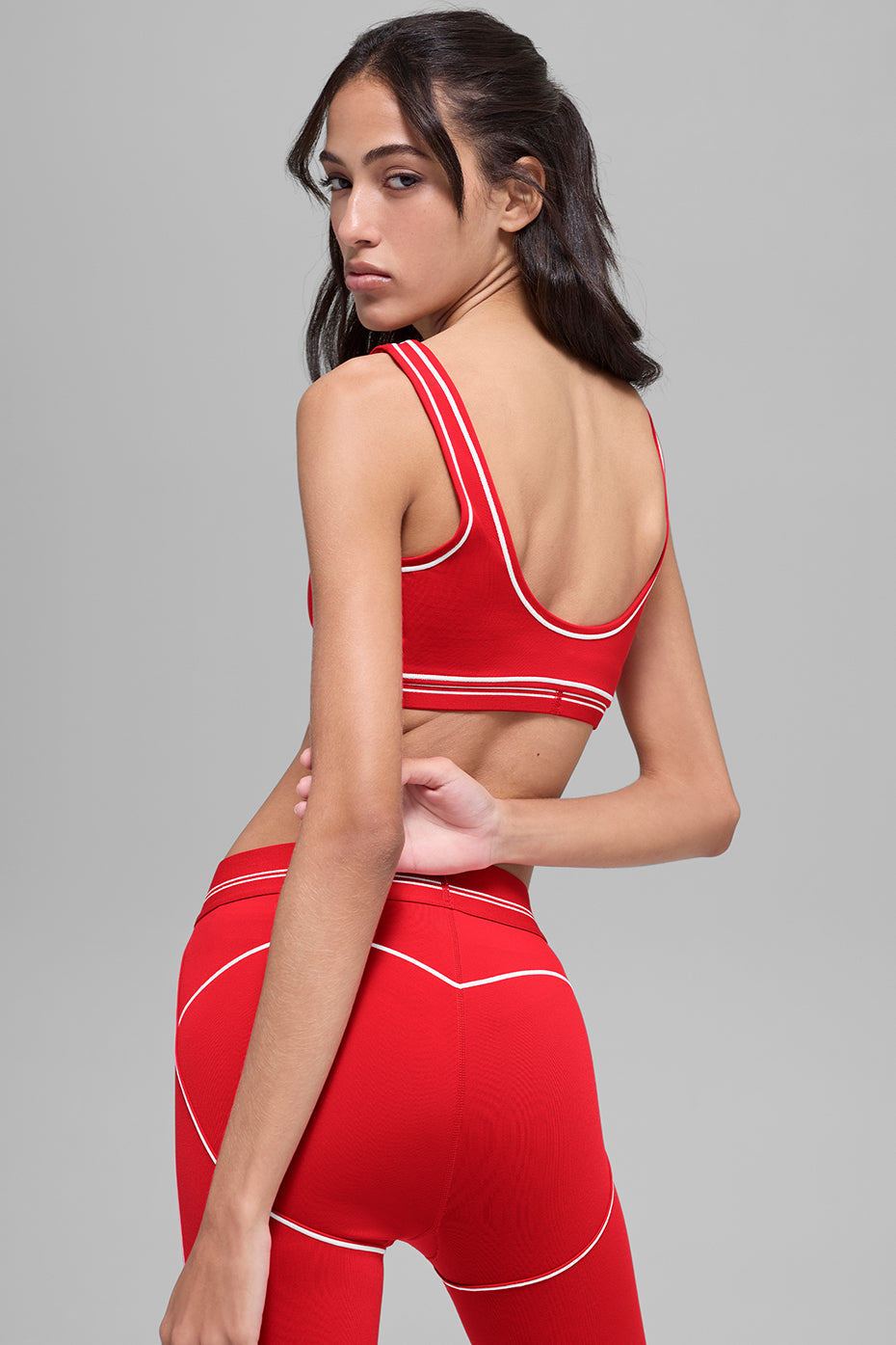 Airbrush Heart Throb Bra - Bright Red/White image 2