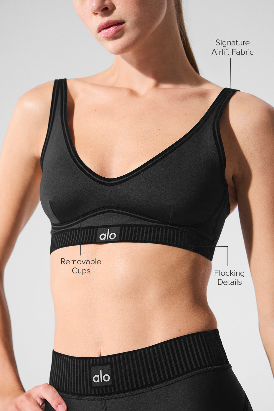Airlift Line Up Bra - Black image 2