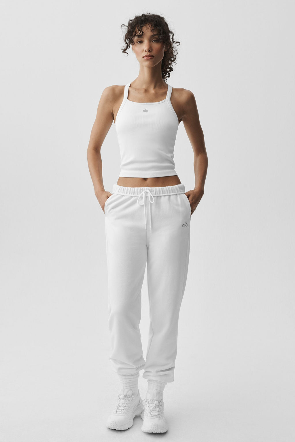 Seamless Ribbed Favorite Full Length Bra Tank - White image 5