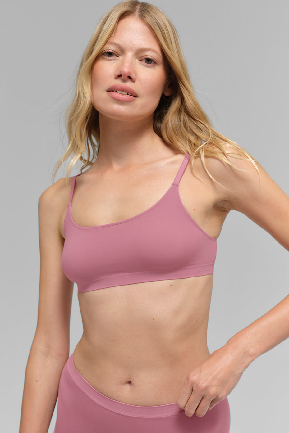 Sheer Glow Bra - Pink Wild Rose image 1