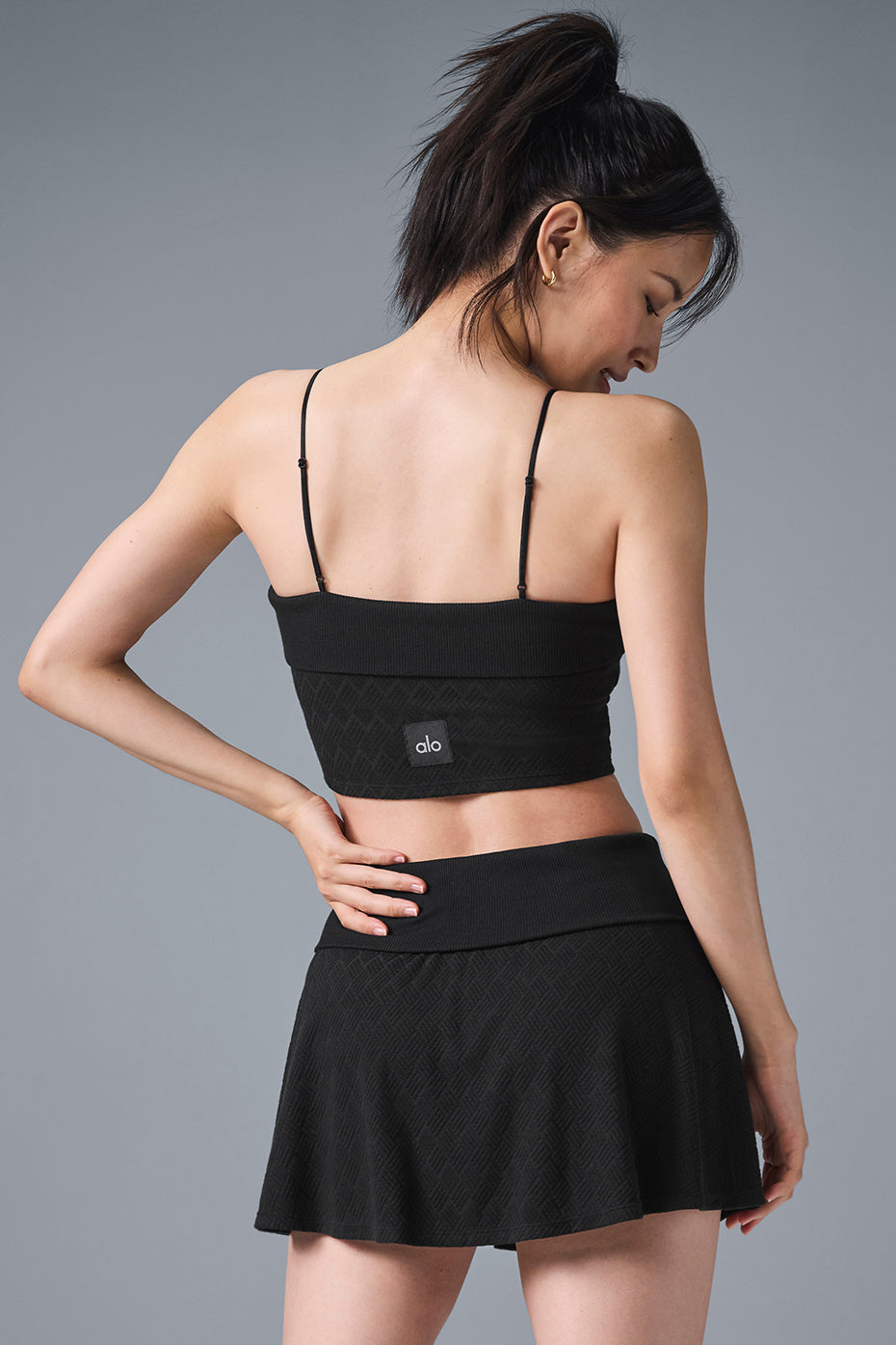 Doubles Only Bra Tank - Black image 3