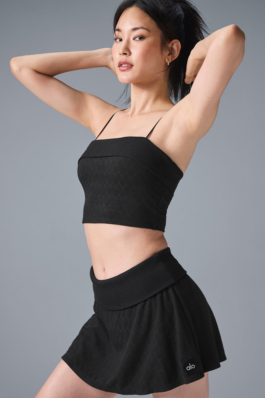 Doubles Only Bra Tank - Black image 4