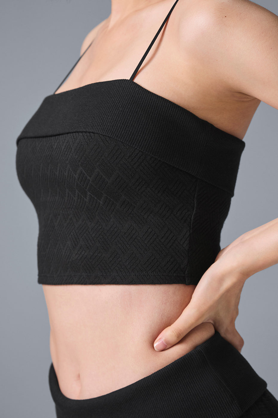 Doubles Only Bra Tank - Black image 2