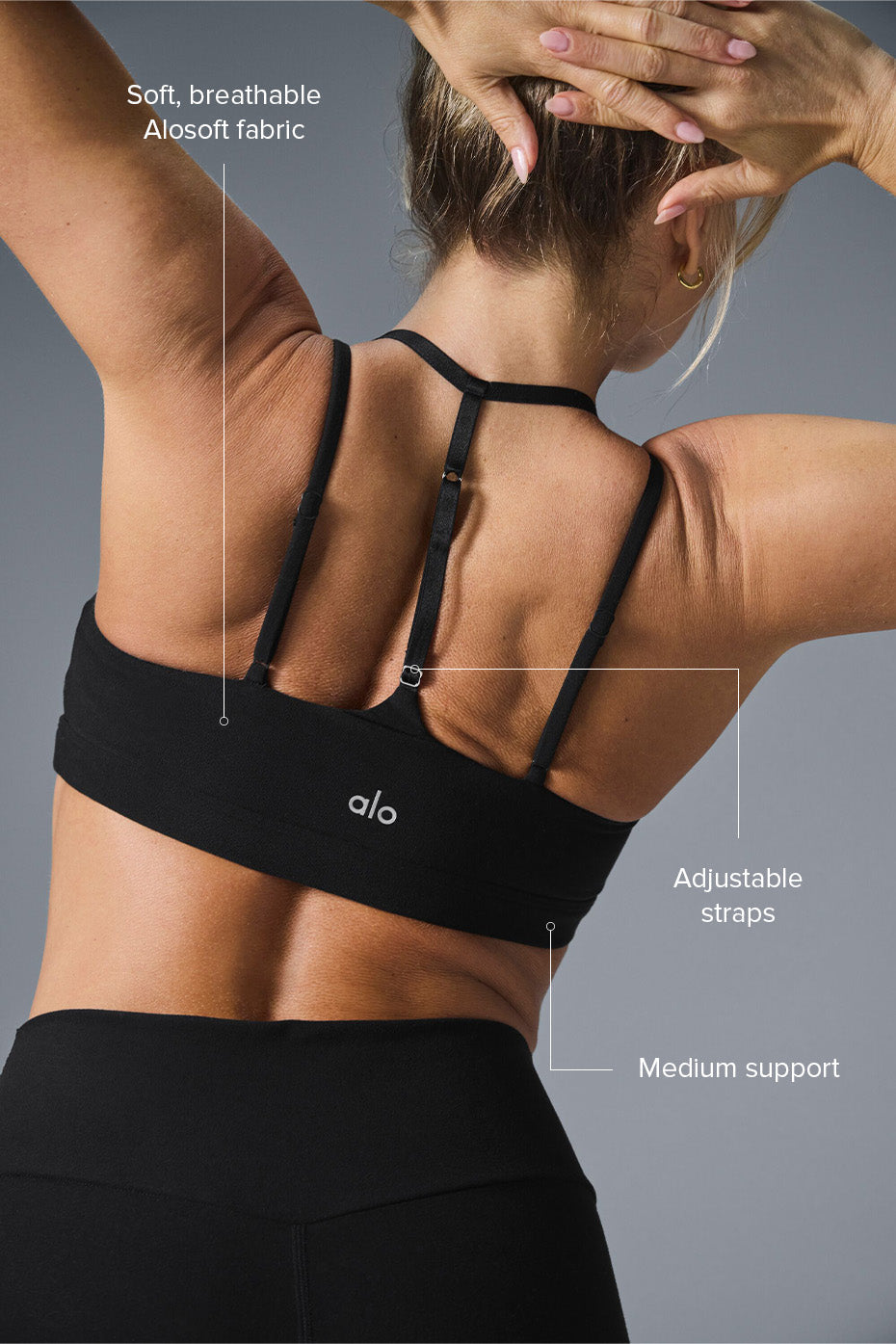 Alosoft Spotlight Bra - Black image 2