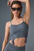 Denim Knit Garter Tank - Steel Grey/Anthracite image 1