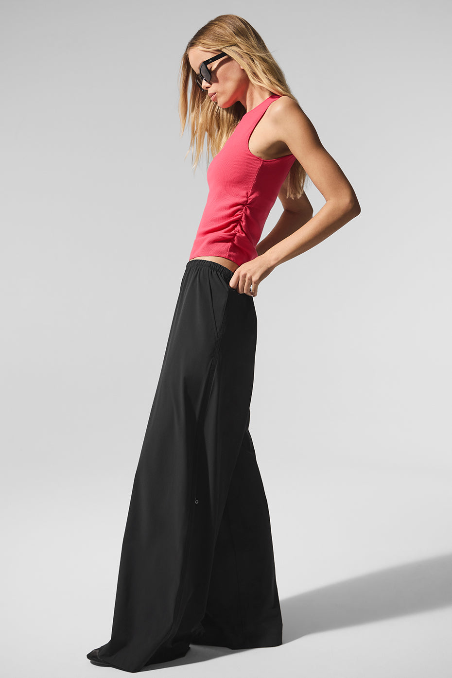 Ribbed En Pointe Tank - Candy Red image 4