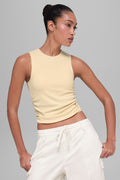 Ribbed En Pointe Tank - Candlelight Yellow image 1