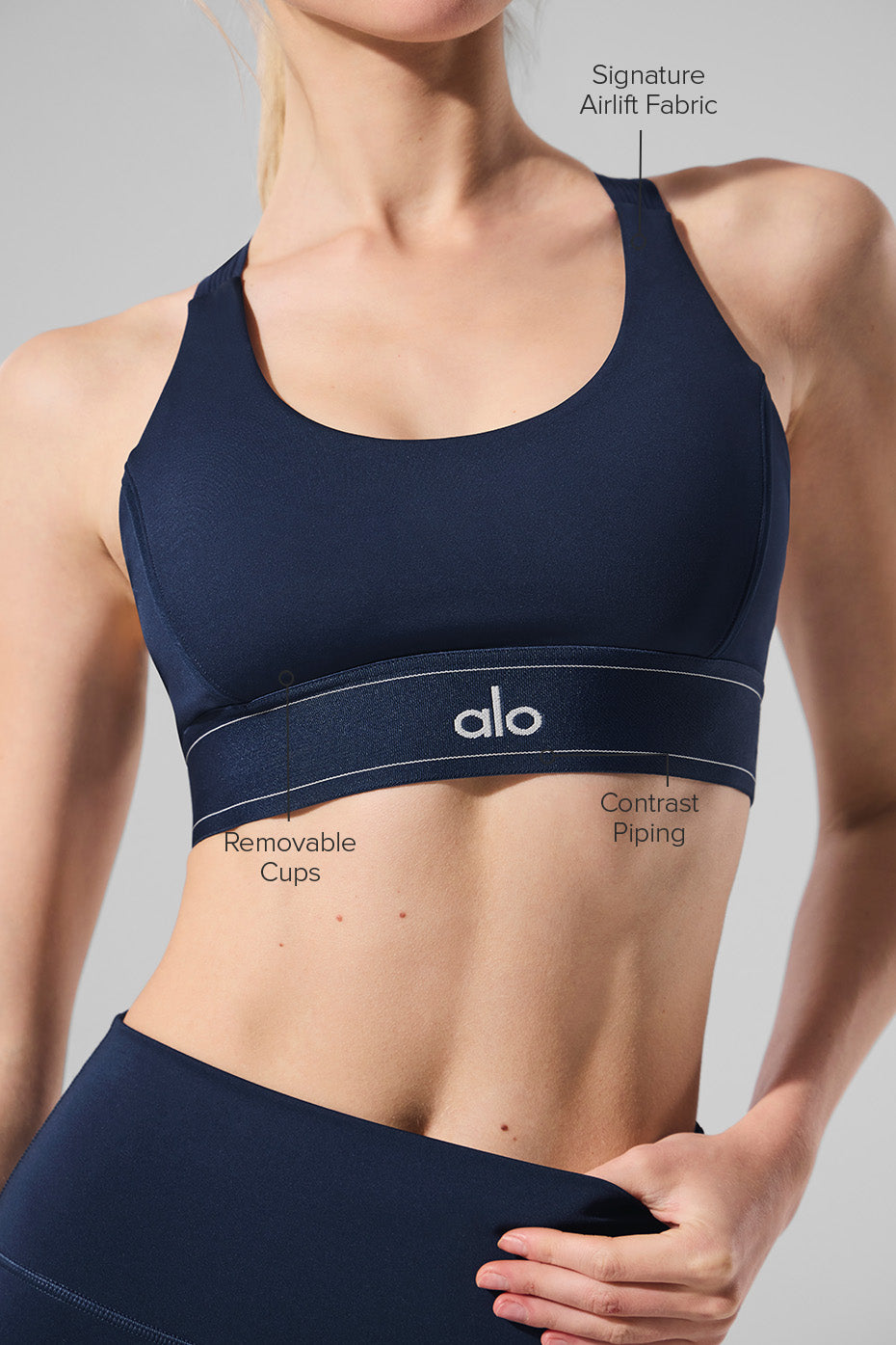 Airlift Suit Up Bra - Navy/Navy image 2
