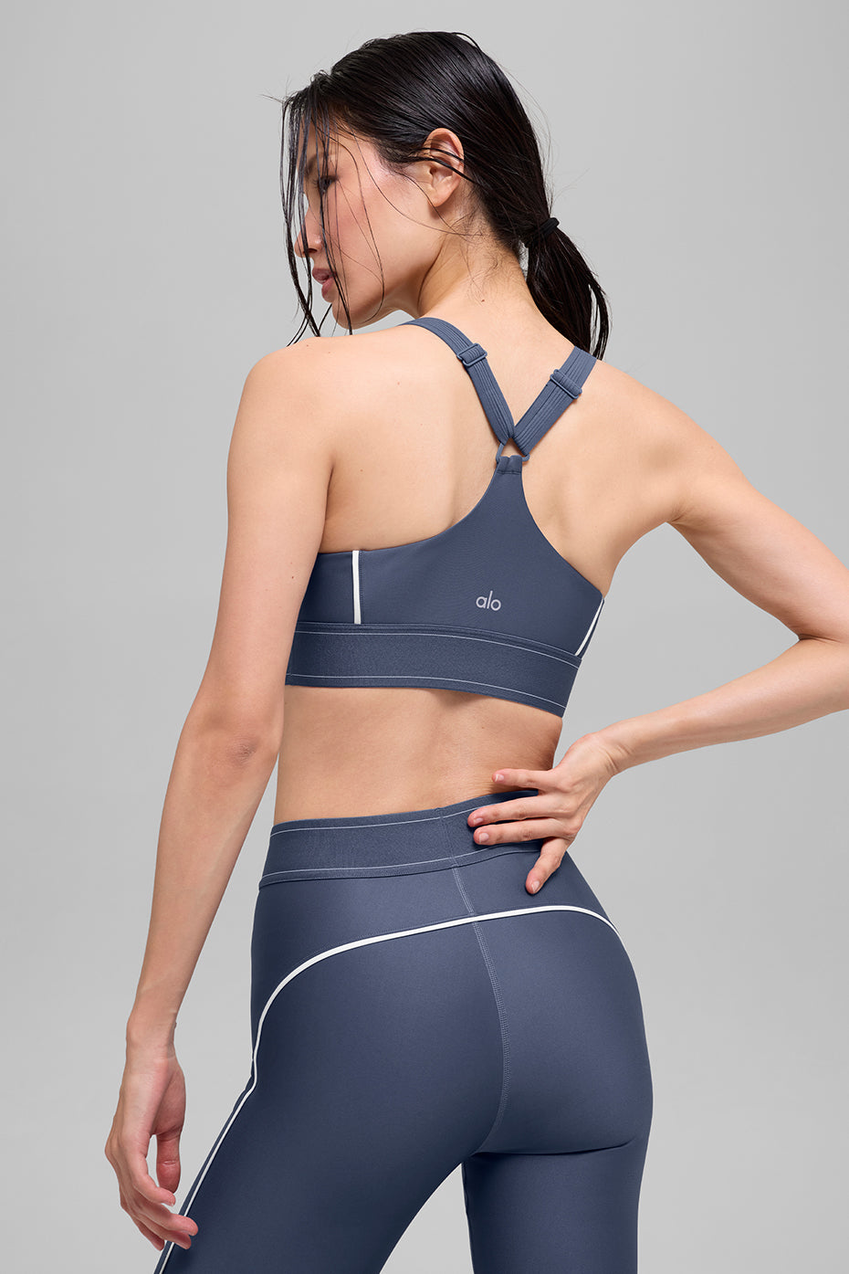 Airlift Suit Up Bra - Bluestone/White image 3