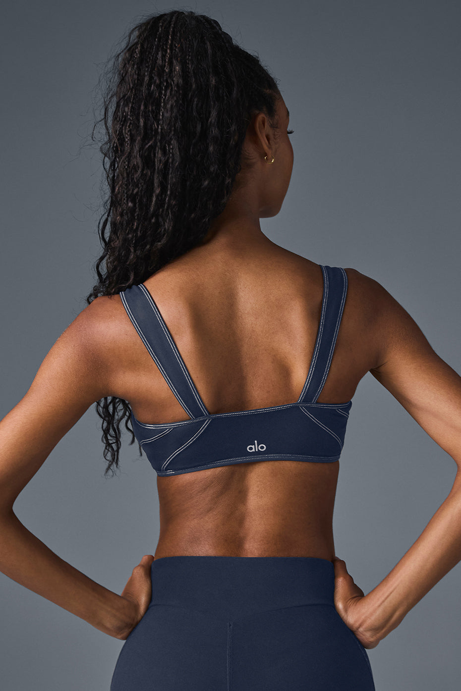 Alosoft Sunray Bra - Navy/Ivory image 3