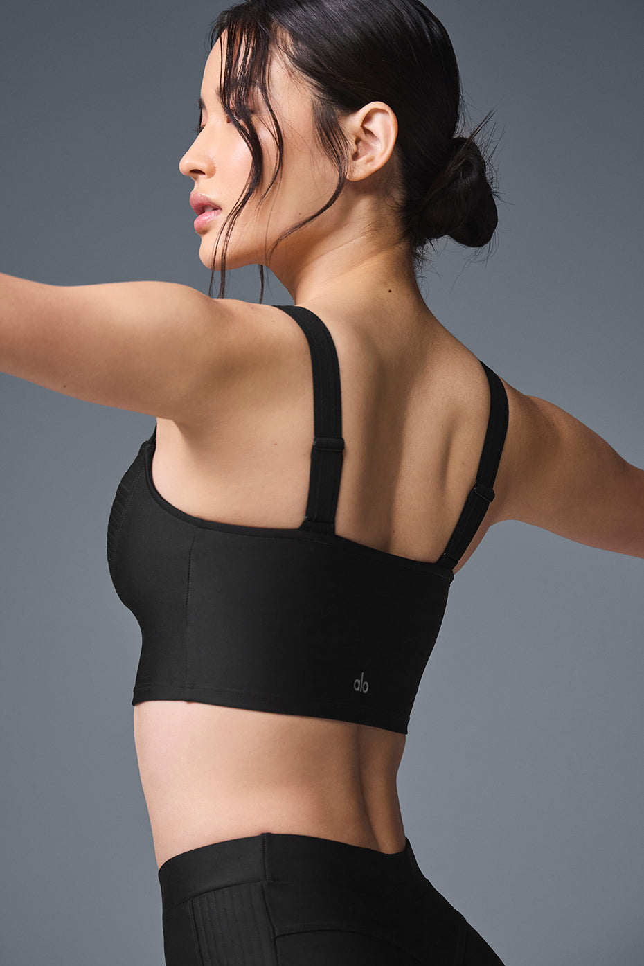 Airlift Turn It Up Bra Tank - Black image 4