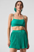 Micro Plisse Game On Bra - Spruce Green image 1
