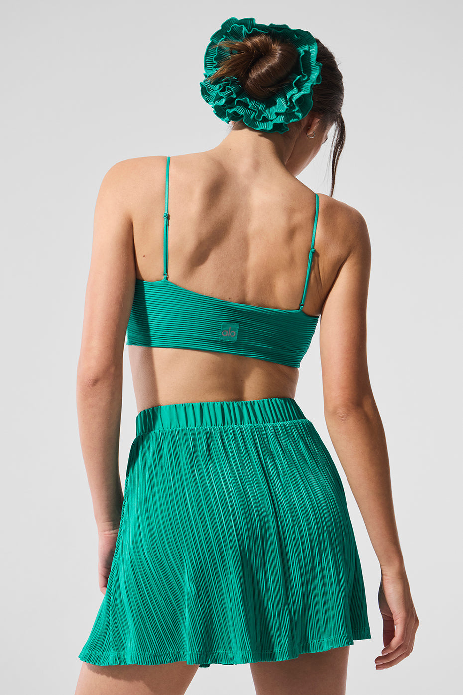 Micro Plisse Game On Bra - Spruce Green image 3