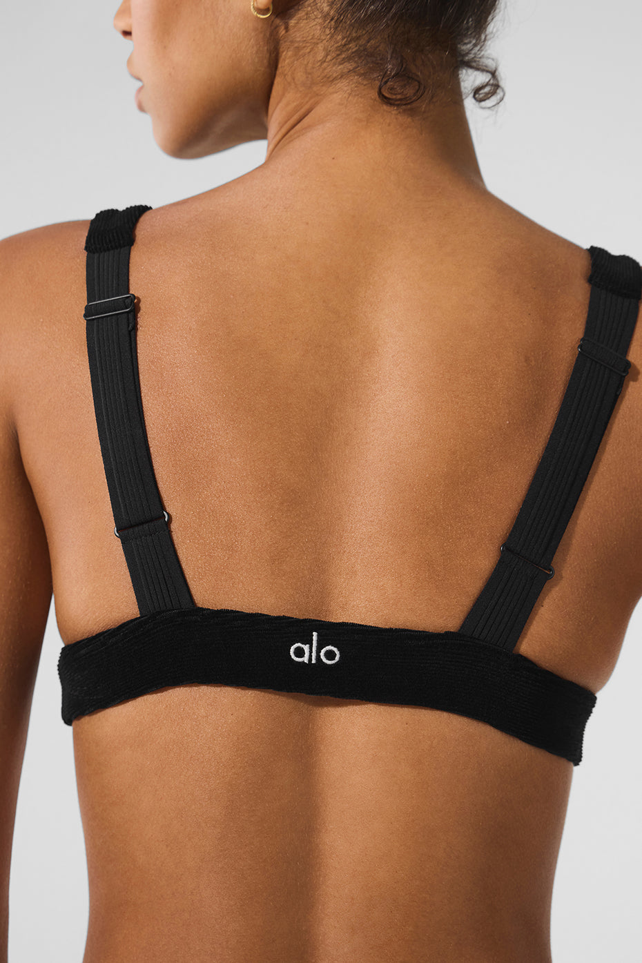 Micro Corduroy Dreamer Bra - Black image 4