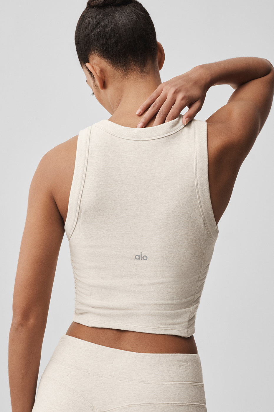 Sway Bra Tank - Oatmeal Heather image 2