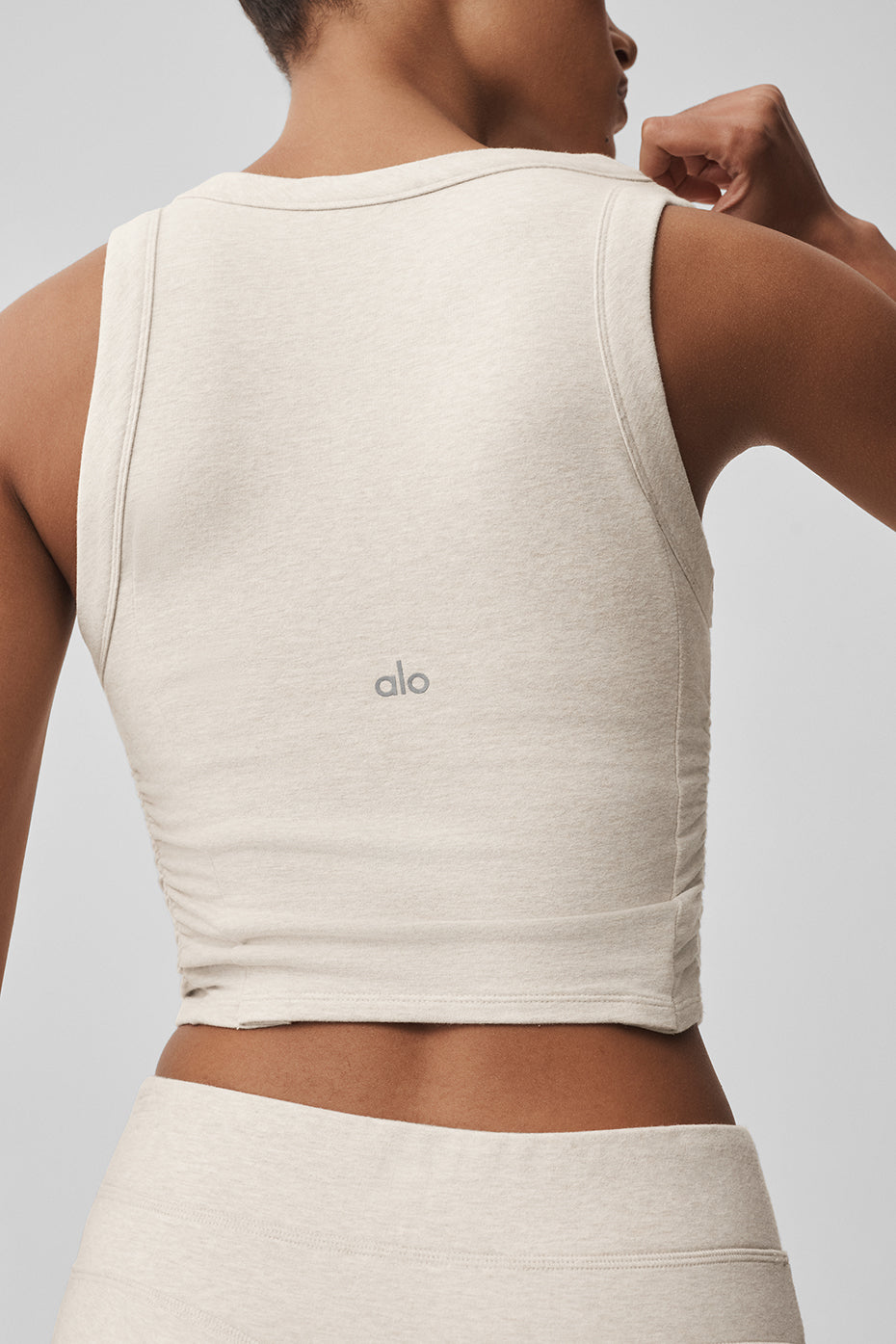 Sway Bra Tank - Oatmeal Heather image 6