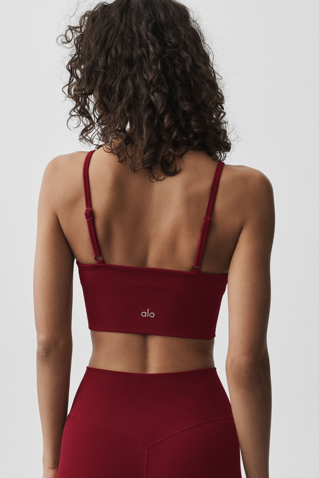 Seamless Modal Ribbed Delight Bralette - Summer Romance Red image 2