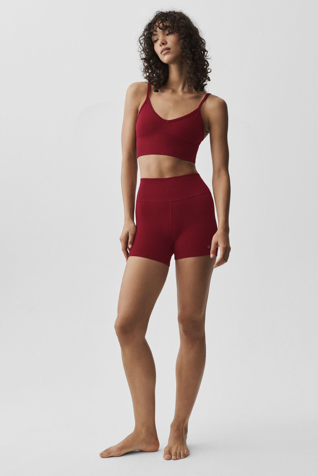 Seamless Modal Ribbed Delight Bralette - Summer Romance Red image 5