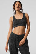 Marl Sweater Bra - Black Marl image 1