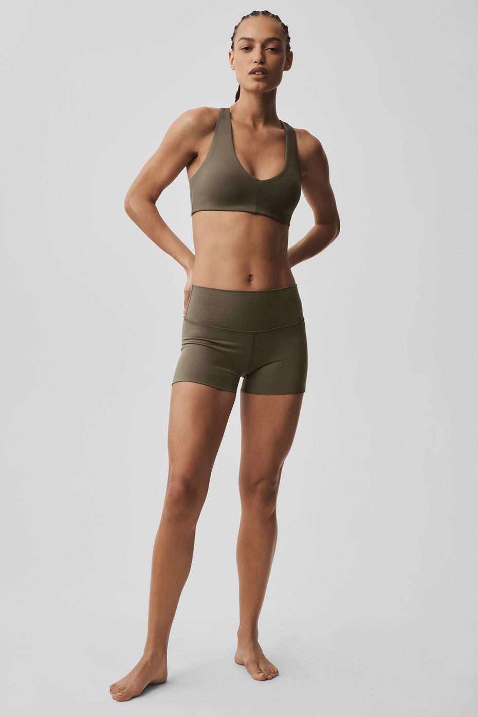 ALO Softsculpt Base Bra - Olive Tree image 5