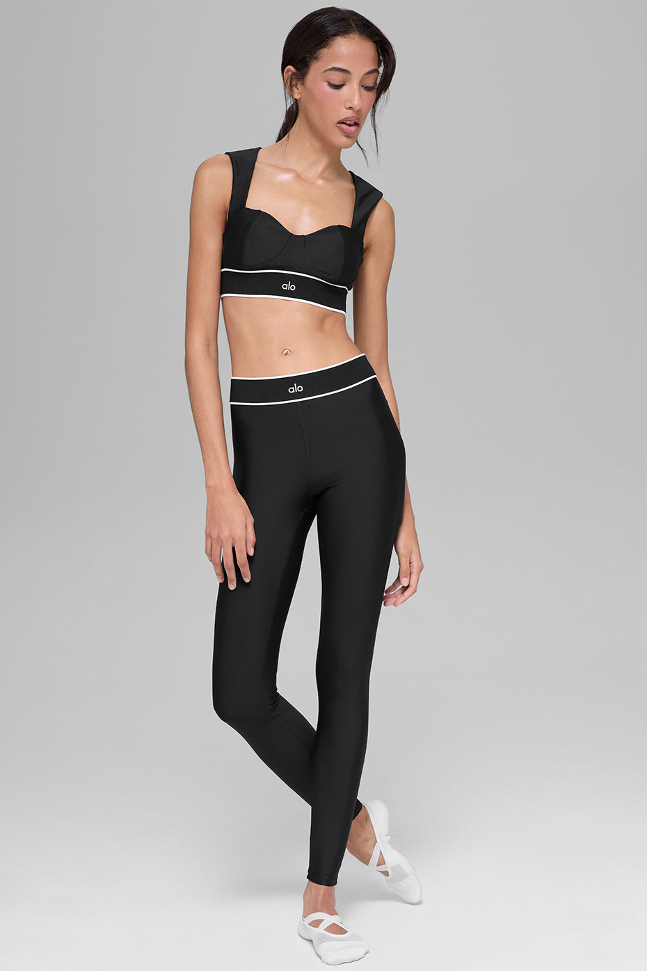 Airlift Alignment Bra - Black/White image 5