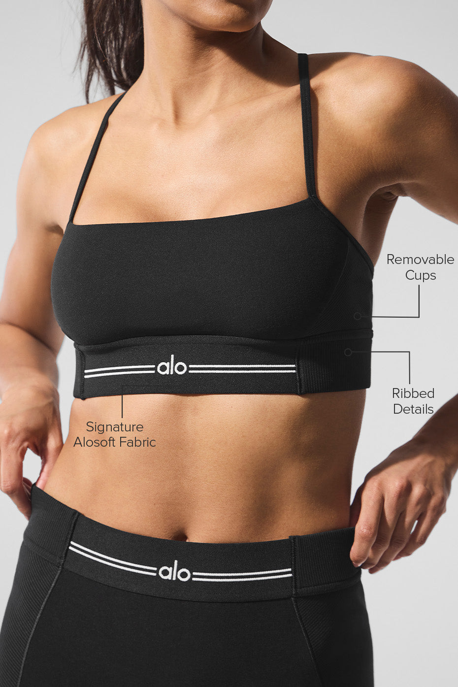 Alosoft Relay Bra - Black/White image 2