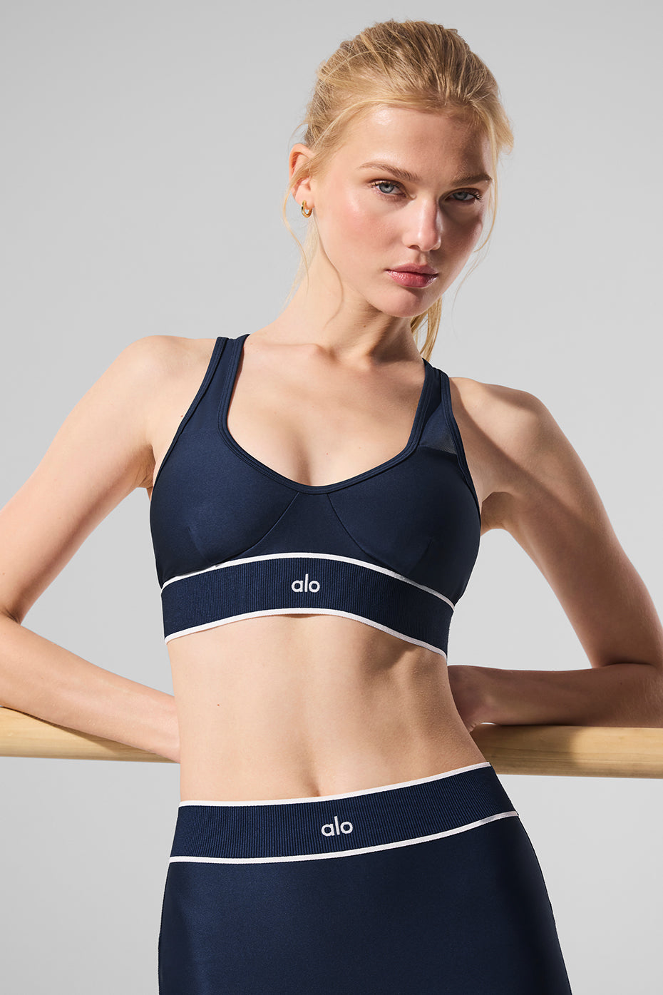 Airlift Mesh Darling Bra - Navy image 3