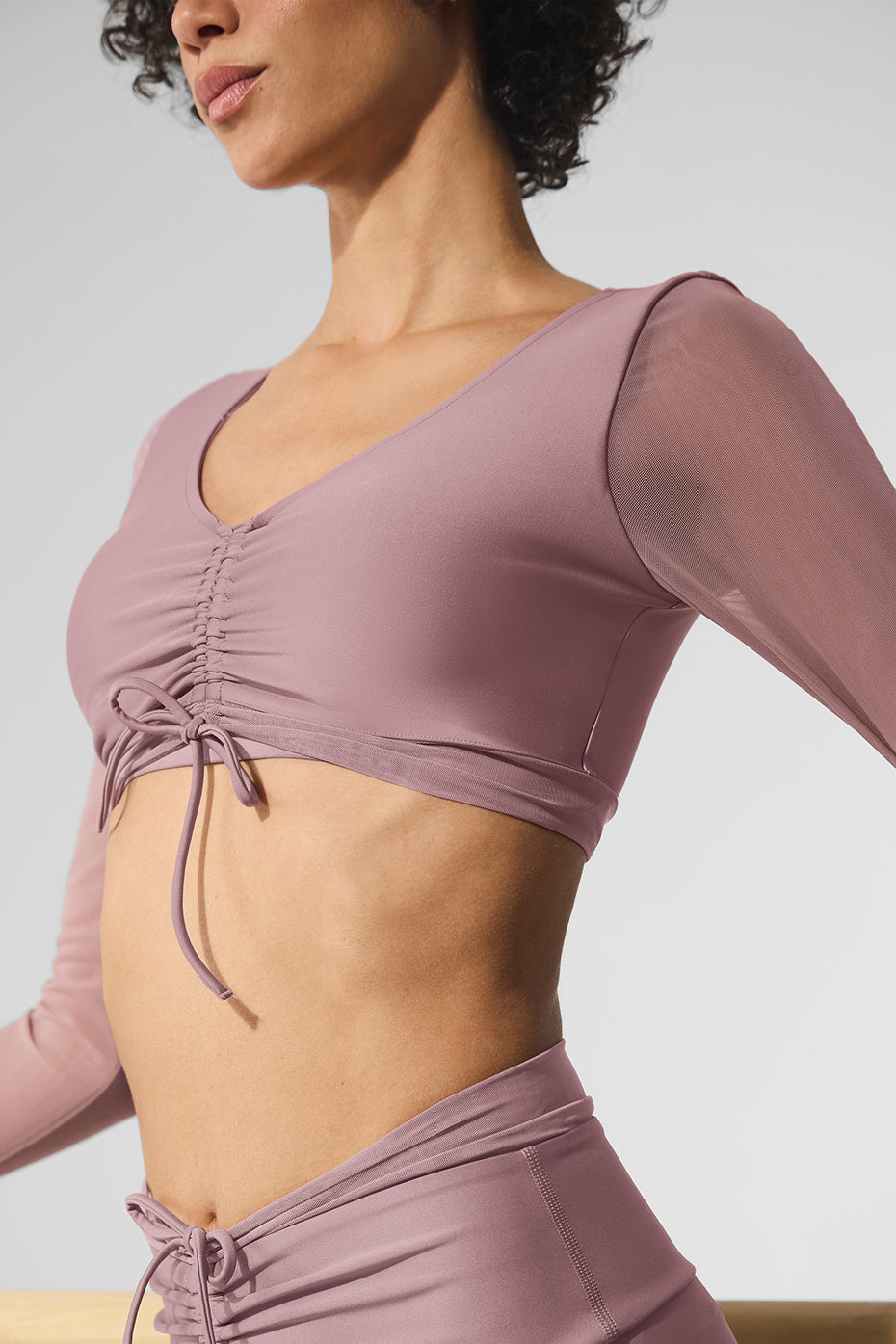 Airlift Mesh Divine Long Sleeve Bra - Smoky Quartz image 3