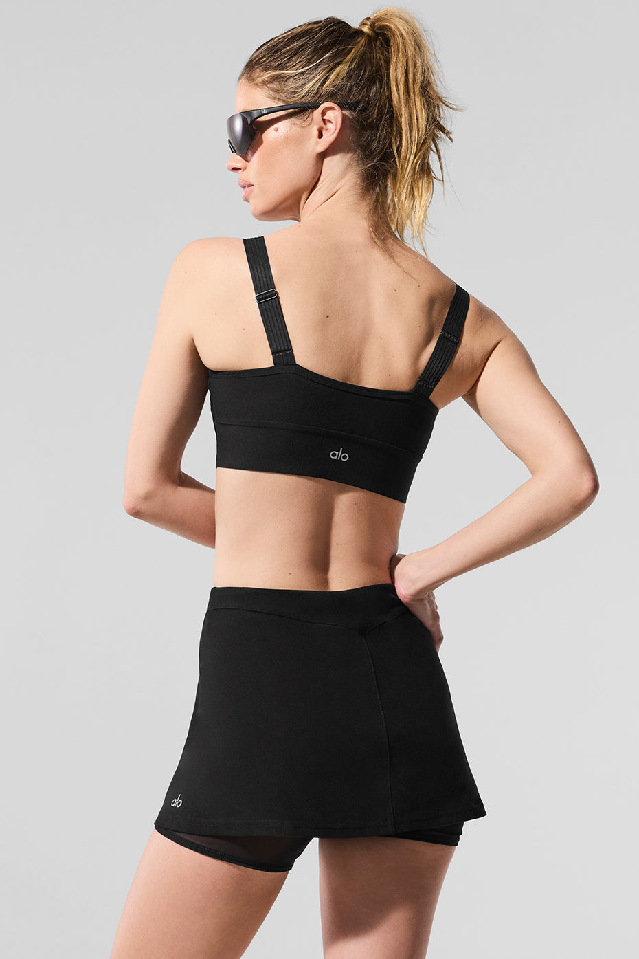 Alosoft Serve It Up Bra - Black image 6