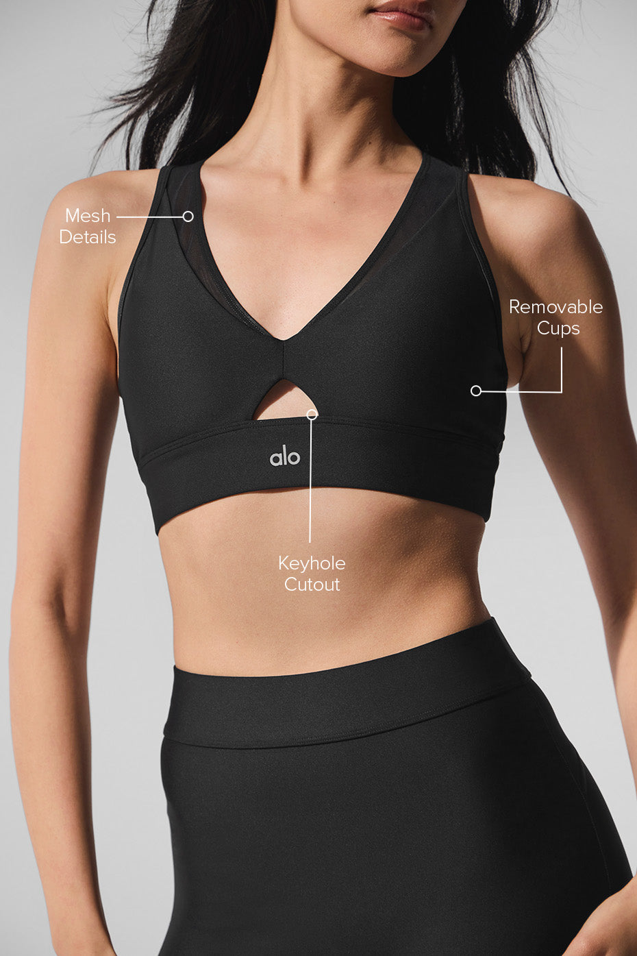 Airlift Mesh Just Right Bra - Black image 2