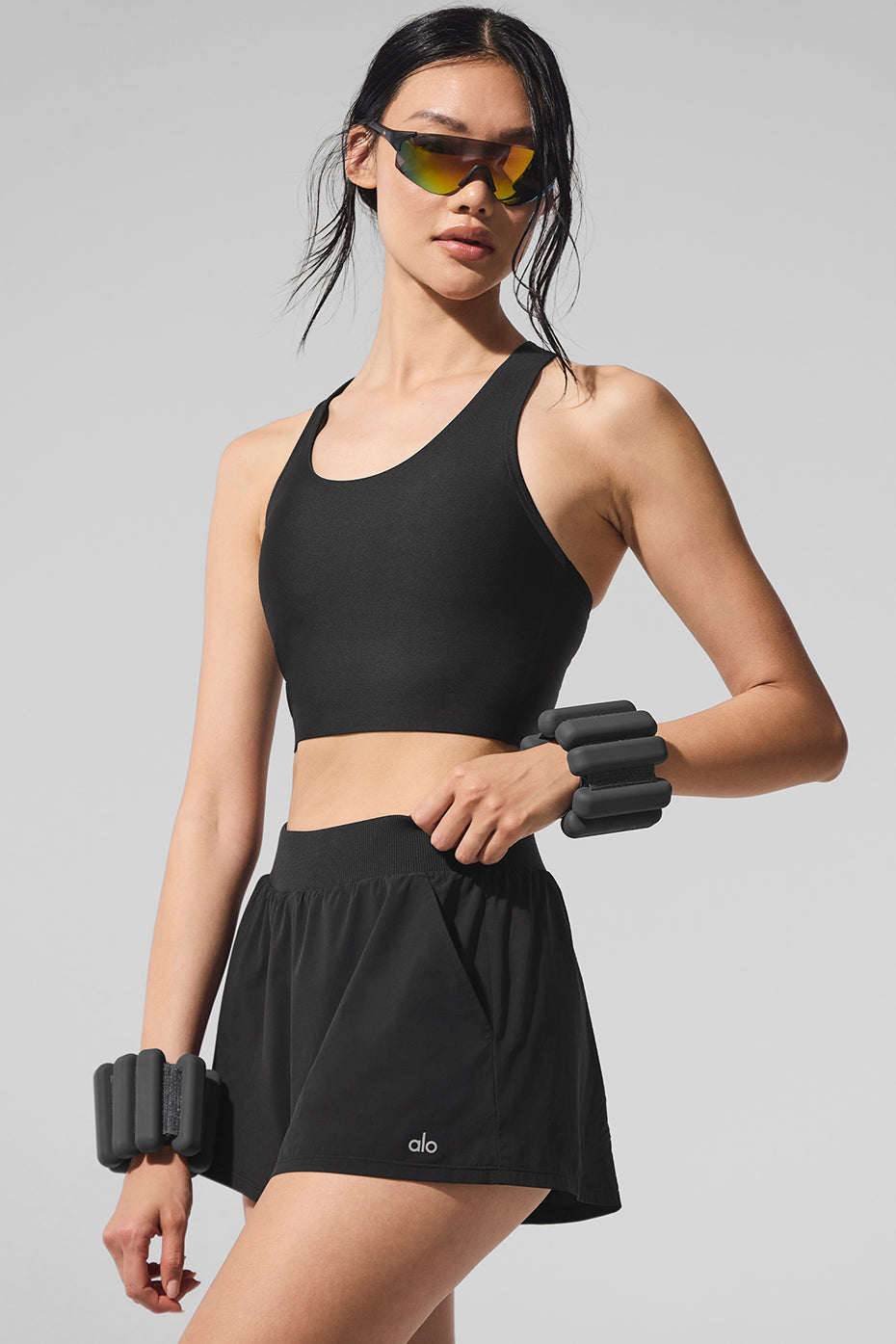 Airlift Super Sleek Bra Tank - Black image 3